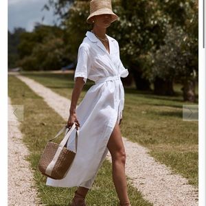 Dissh- NWT white linen dress